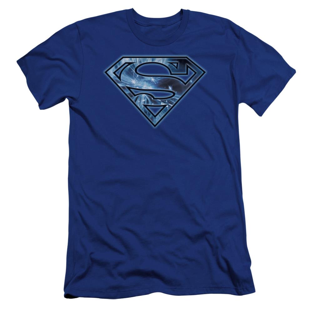 Superman On Ice Shield Men's Ultra-Soft 30/1 Cotton Slim SS T