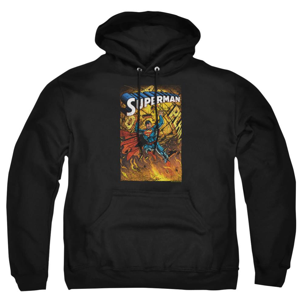 Superman One Men's Pull-Over 75 25 Poly Hoodie