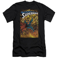 Superman One Men's Ultra-Soft 30/1 Cotton Slim SS T