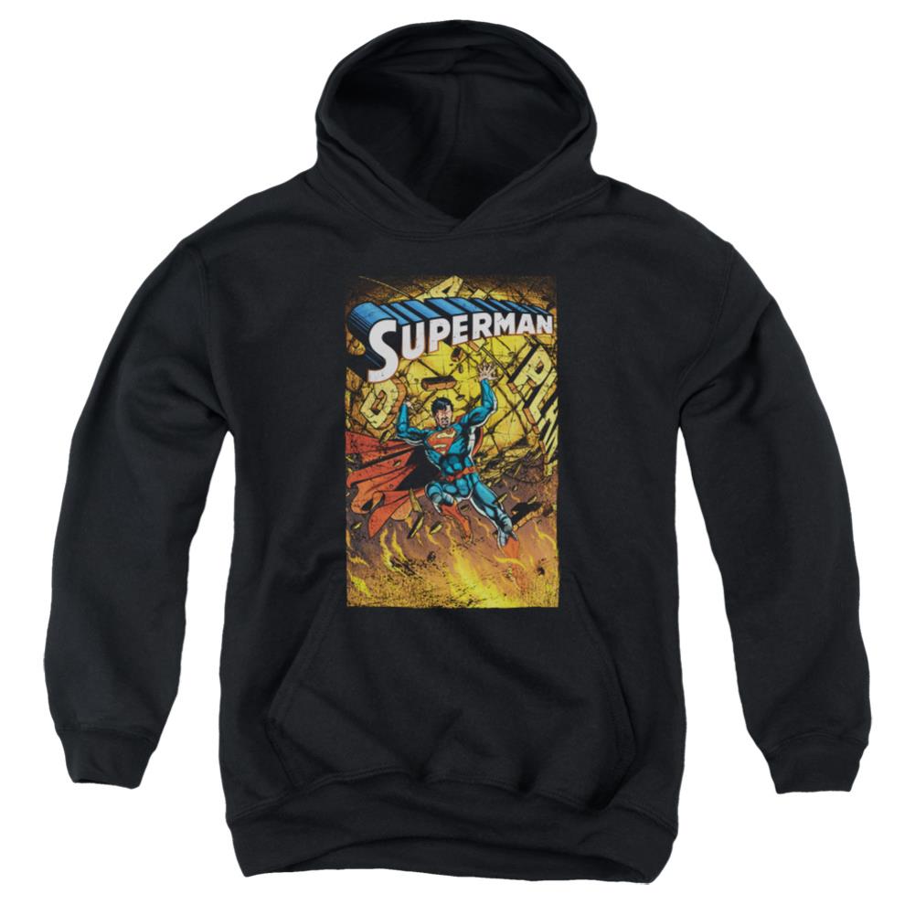 Superman One Youth Cotton Poly Pull-Over Hoodie