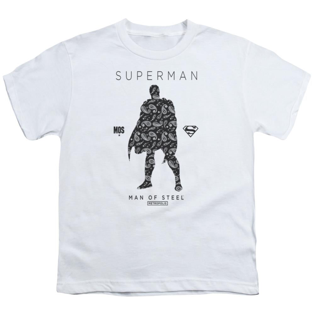 Superman Paisley Sihouette Youth 18/1 100% Cotton SS T