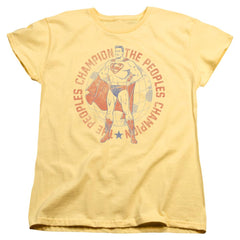 Superman Peoples Champion Women's 18/1 Cotton SS T