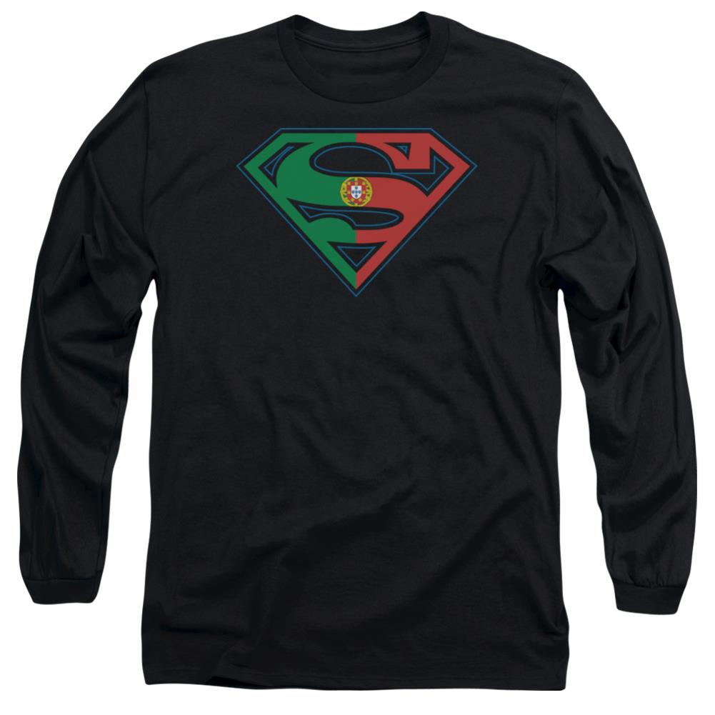Superman Portugal Shield Men's 18/1 Cotton LS T