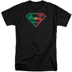 Superman Portugal Shield Men's 18/1 Tall Cotton SS T
