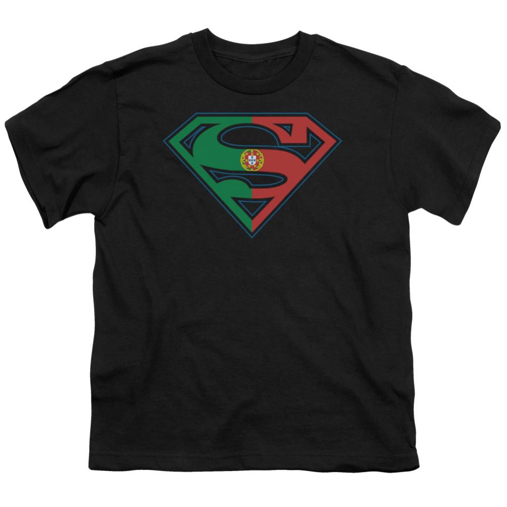 Superman Portugal Shield Youth 18/1 100% Cotton SS T