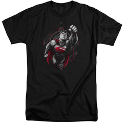 Superman Propaganda Superman Men's 18/1 Tall Cotton SS T