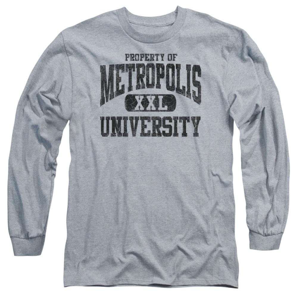Superman Property Of Mu Men's 18/1 Cotton LS T