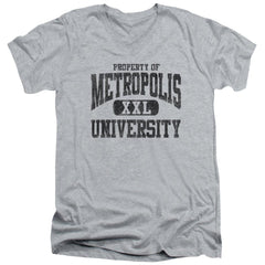 Superman Property Of Mu Men's 30/1 Cotton Slim V-Neck T