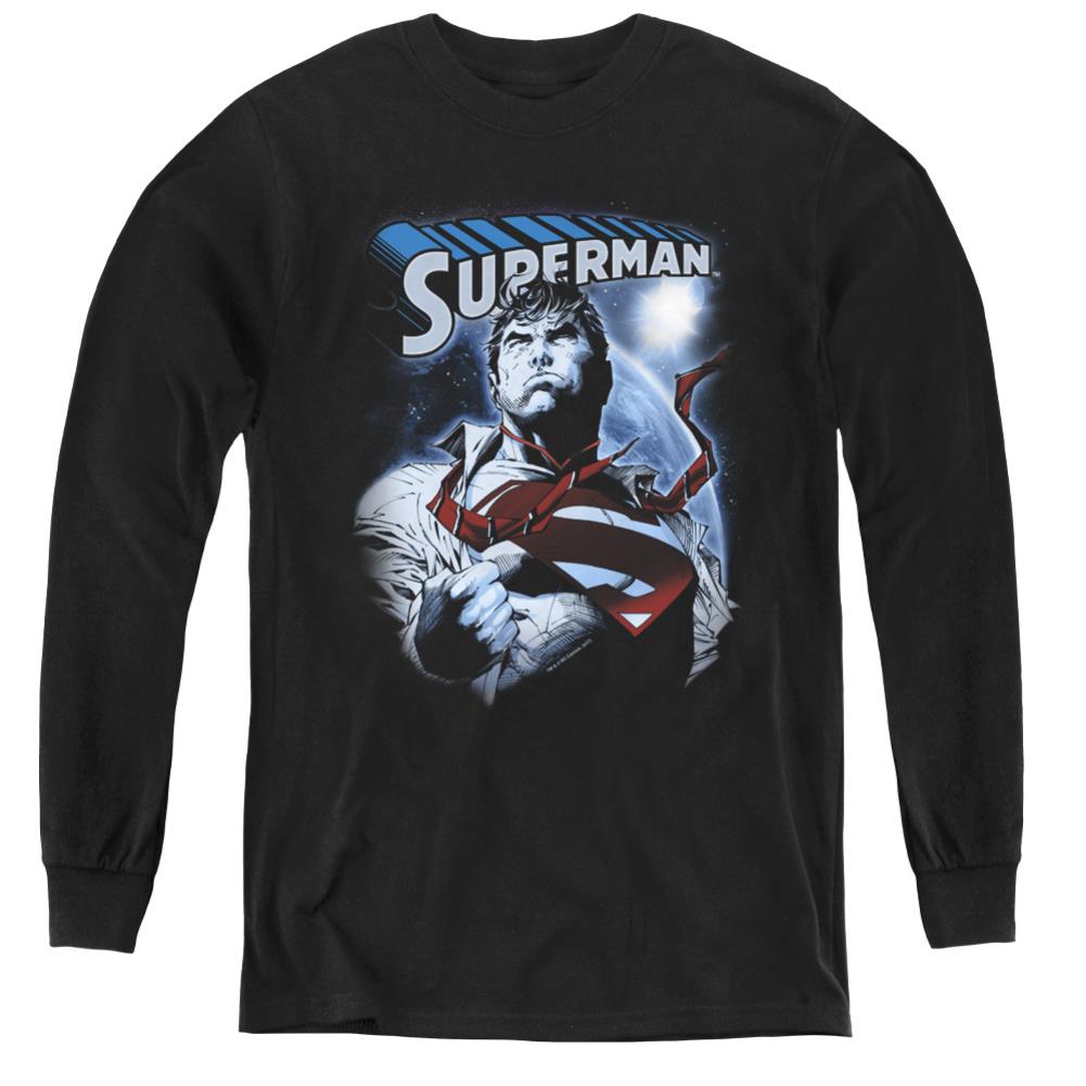 Superman Protect Earth Youth LS T