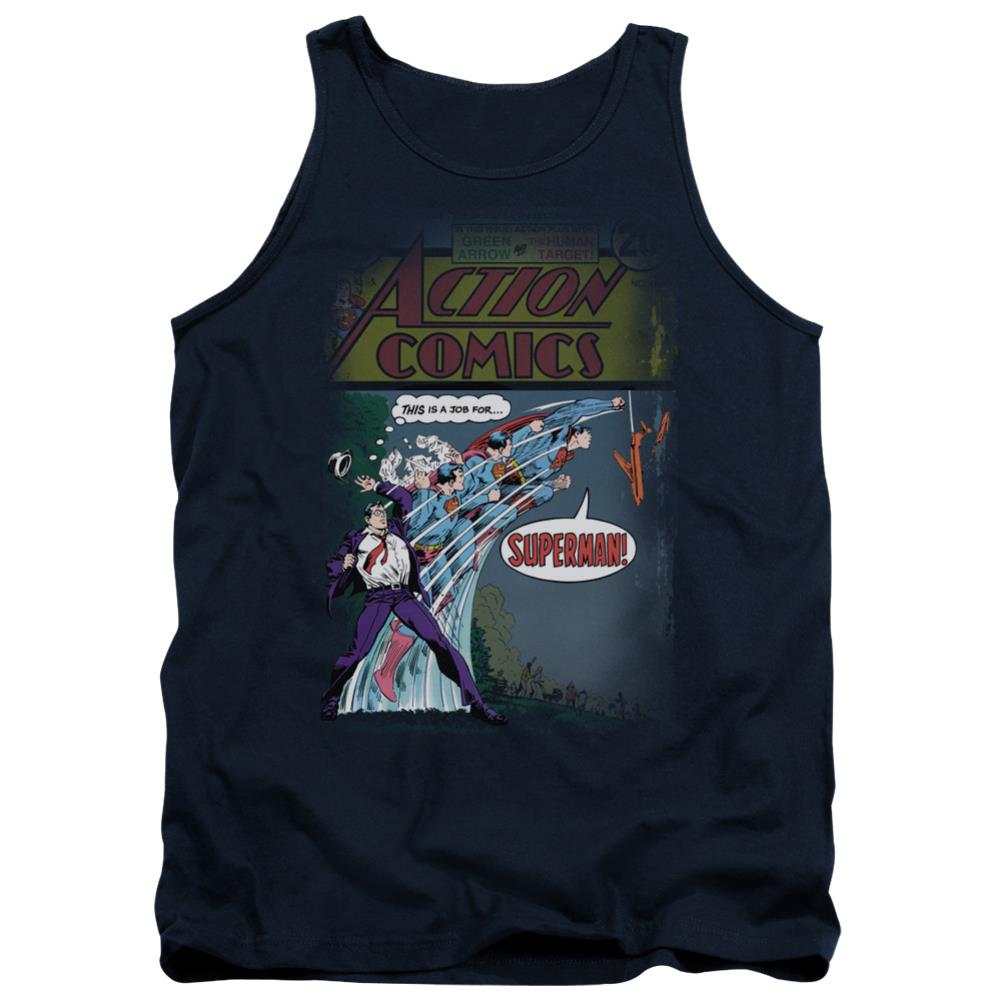 Superman Quick Change Men's 18/1 Cotton Tank Top