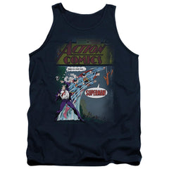 Superman Quick Change Men's 18/1 Cotton Tank Top