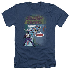 Superman Quick Change Men's 30/1 Heather 60 40 Poly SS T