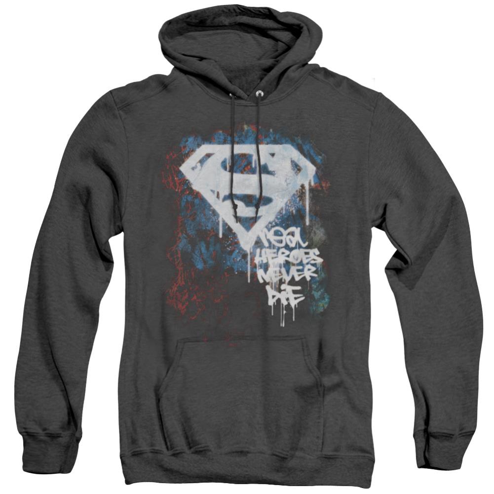 Superman Real Heroes Never Die Men's Pull-Over Hoodie