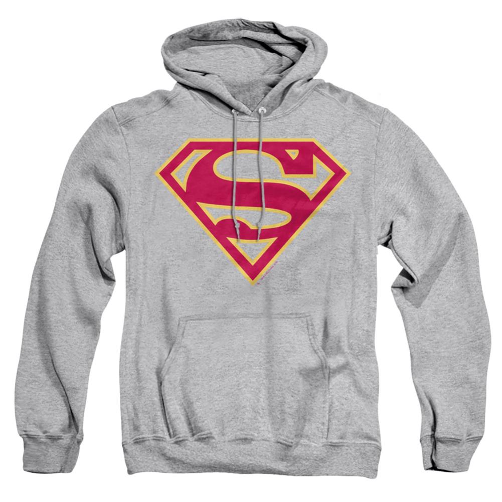 Superman Red & Gold Shield Men's Pull-Over 75 25 Poly Hoodie