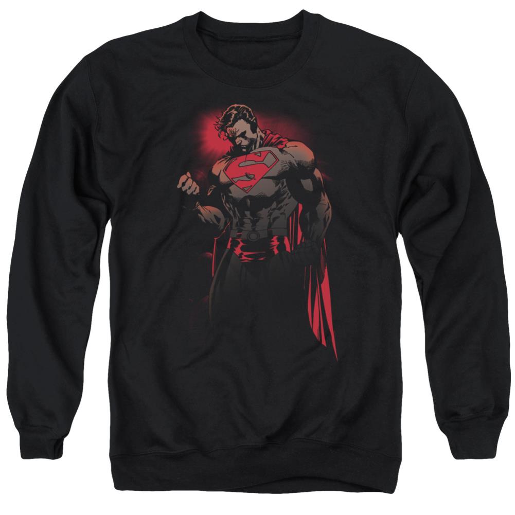 Superman Red Son Men's Crewneck 50 50 Poly LS T