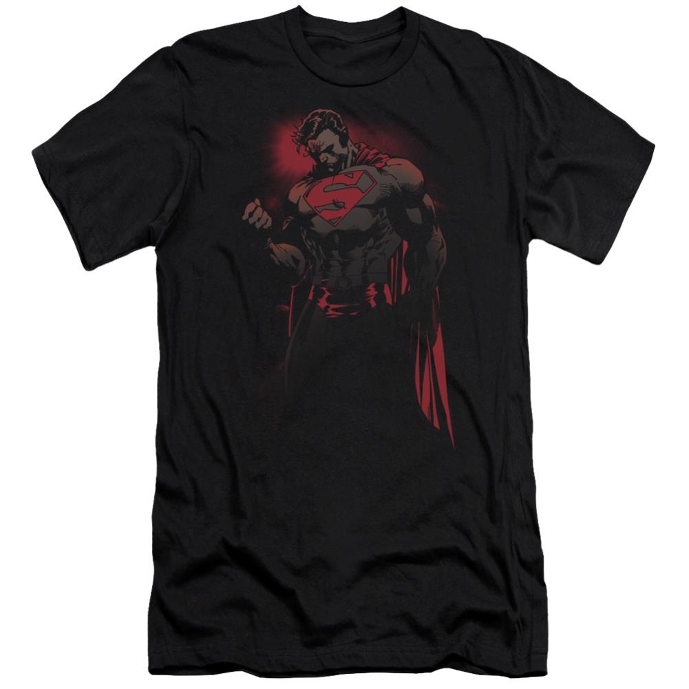 Superman Red Son Men's Ultra-Soft 30/1 Cotton Slim SS T