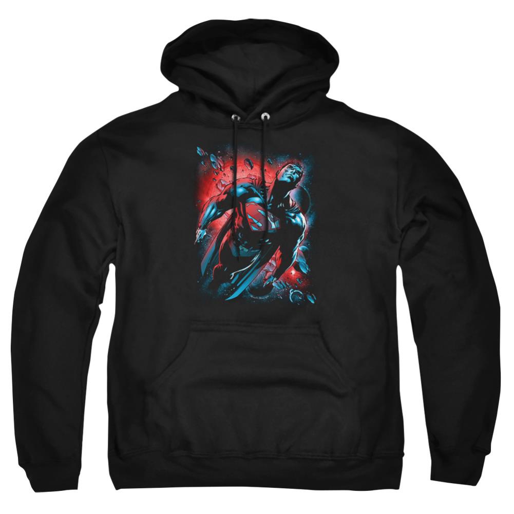 Superman Red Sun Men's Pull-Over 75 25 Poly Hoodie
