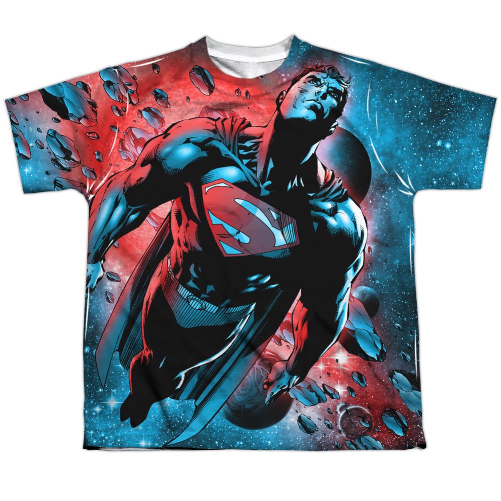 Superman Red Sun Youth Regular Fit Poly SS T