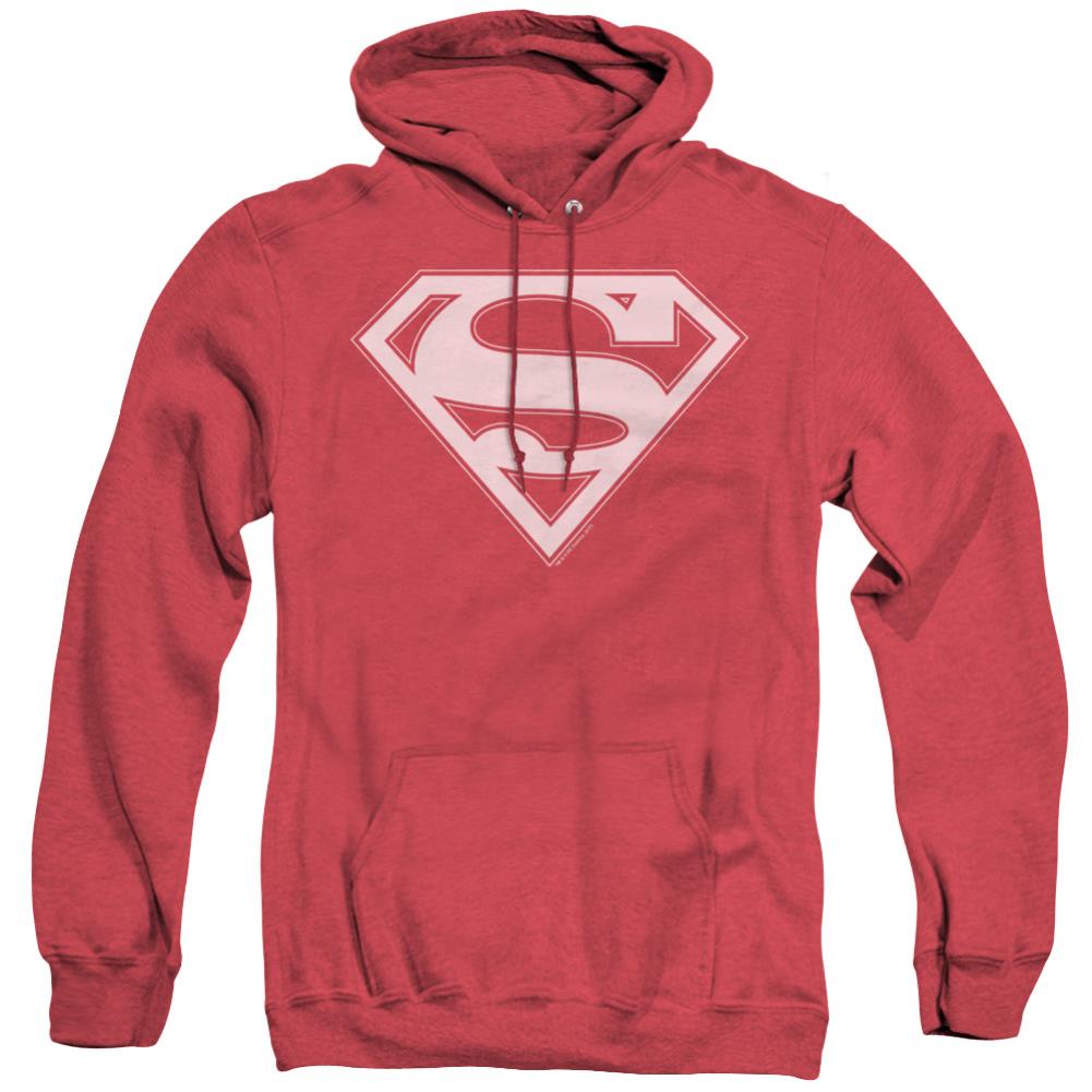 Superman Red & White Shield Men's Pull-Over Hoodie