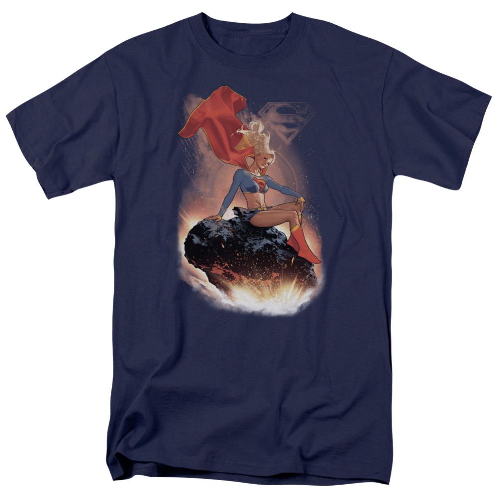 Superman Ride It Out Men's 18/1 Cotton SS T