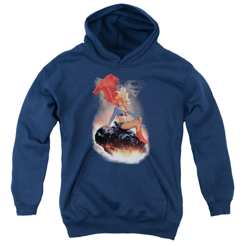 Superman Ride It Out Youth Cotton Poly Pull-Over Hoodie