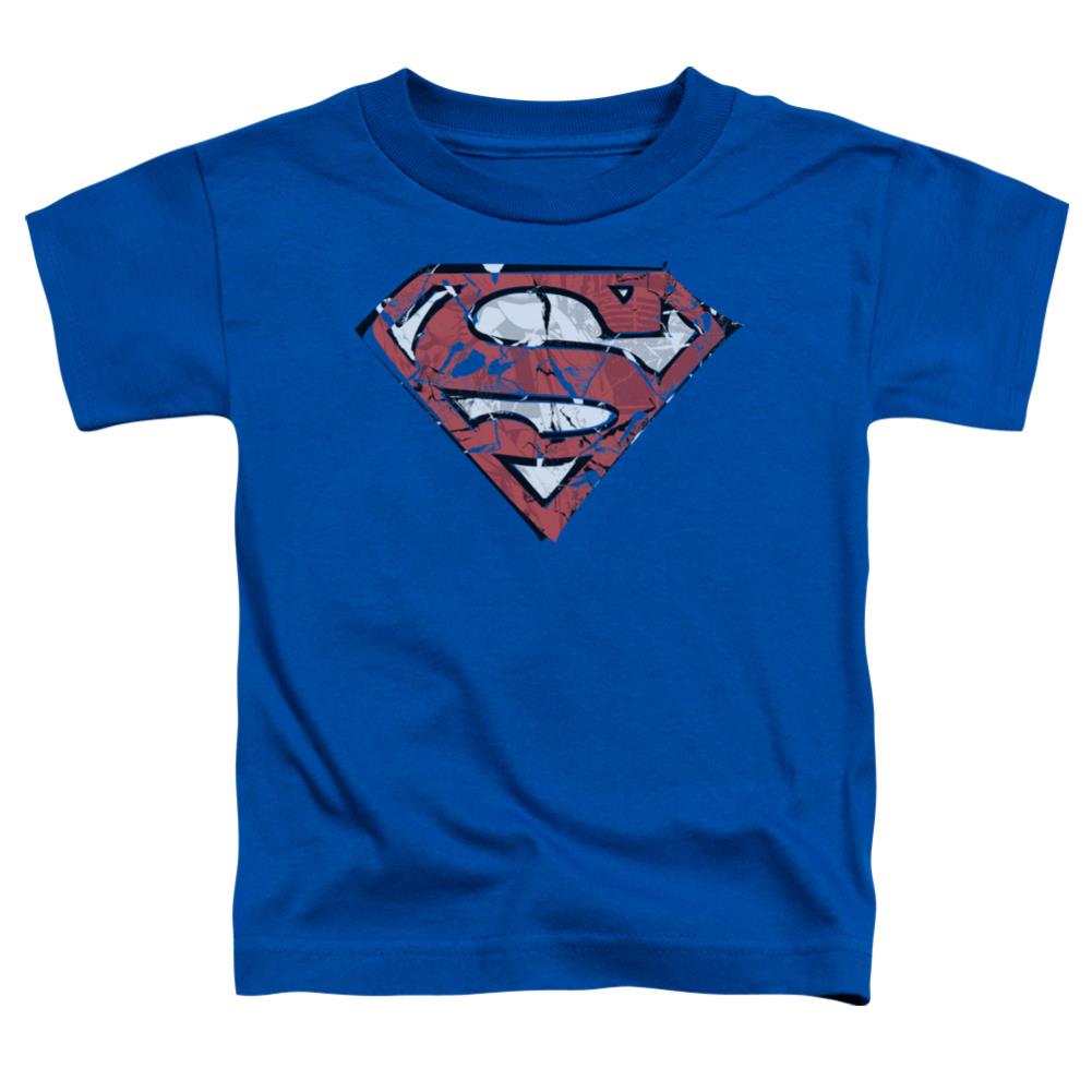Superman Ripped And Shredded Toddler 18/1 Cotton SS T