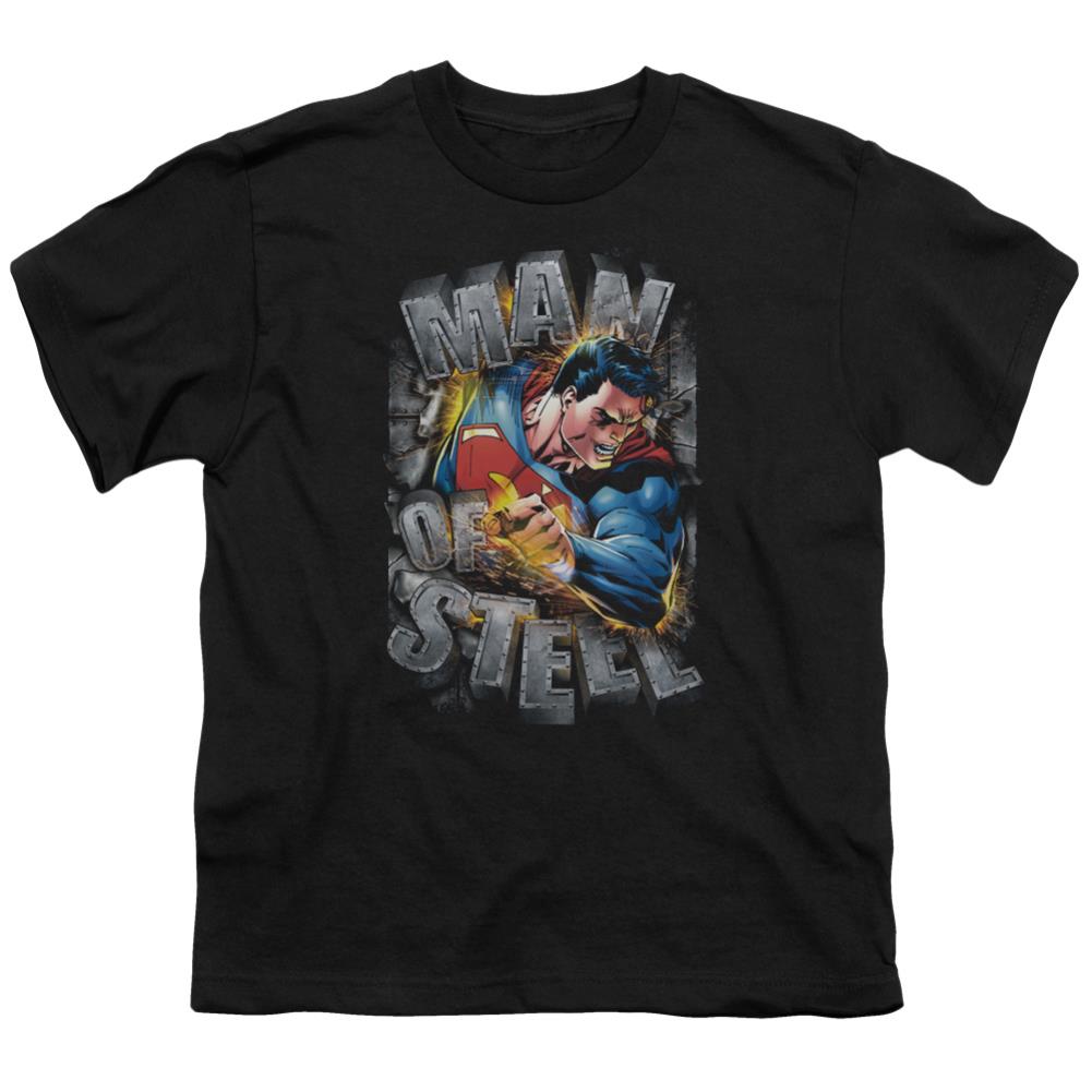 Superman Ripping Steel Youth 18/1 100% Cotton SS T