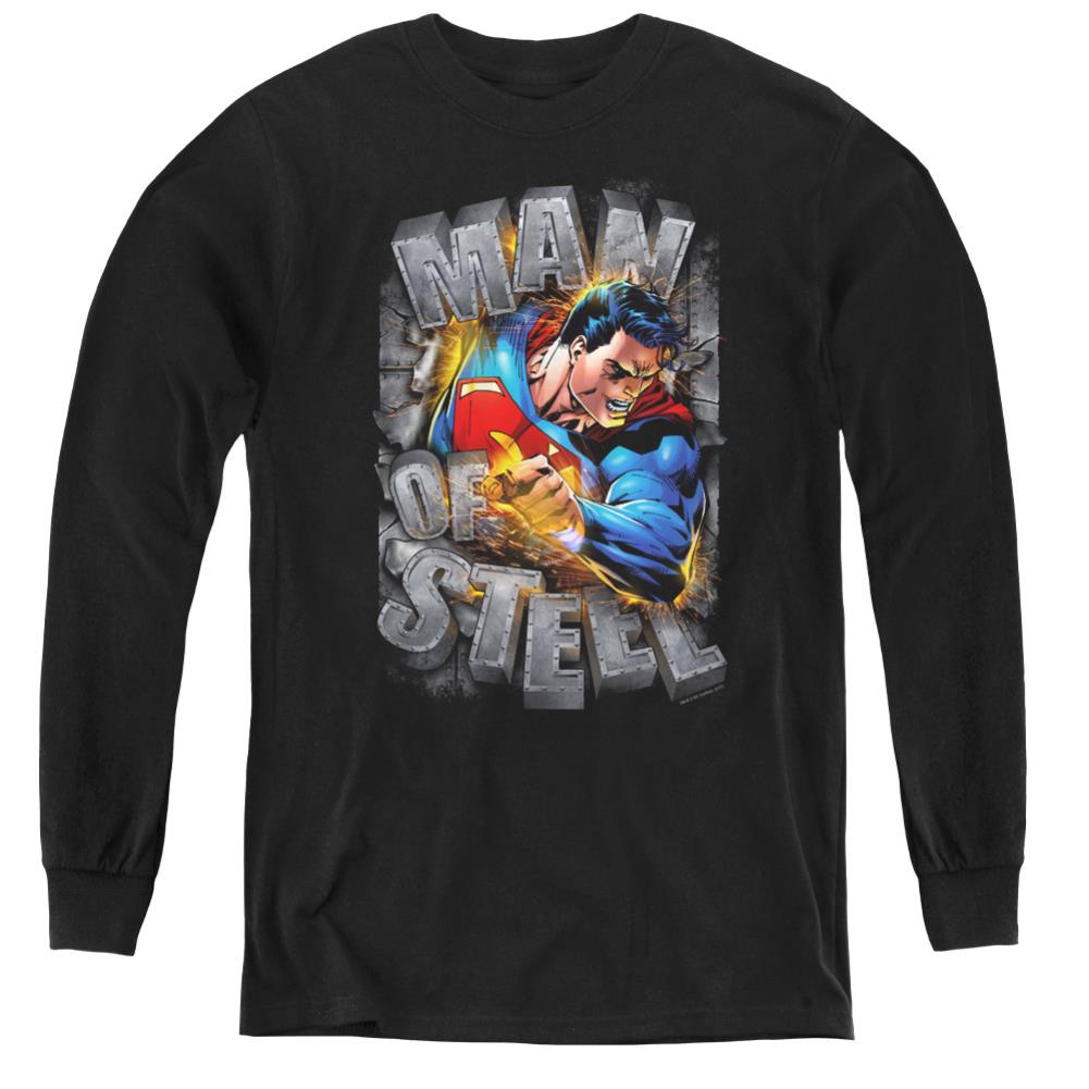 Superman Ripping Steel Youth LS T