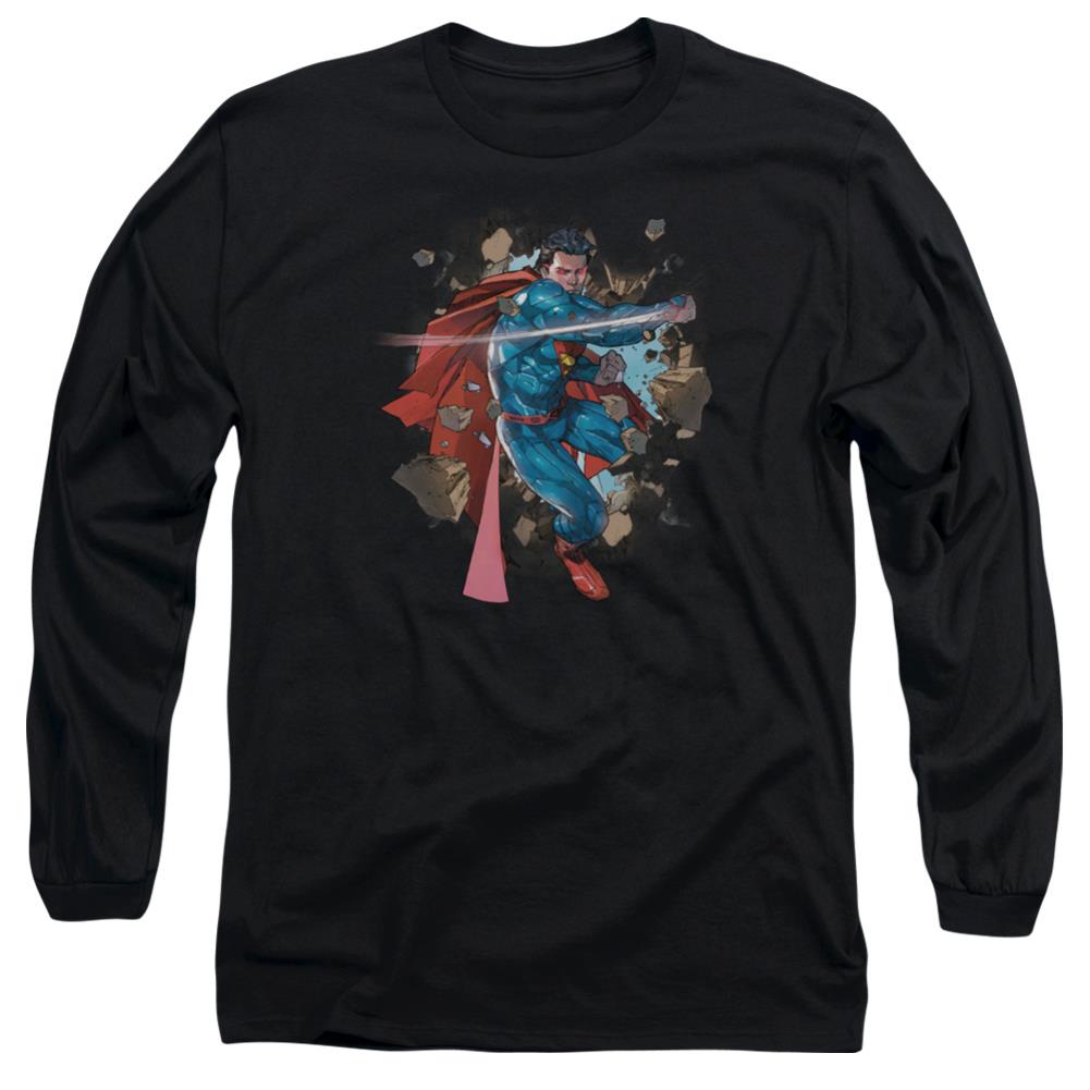 Superman Rock Breaker Men's 18/1 Cotton LS T