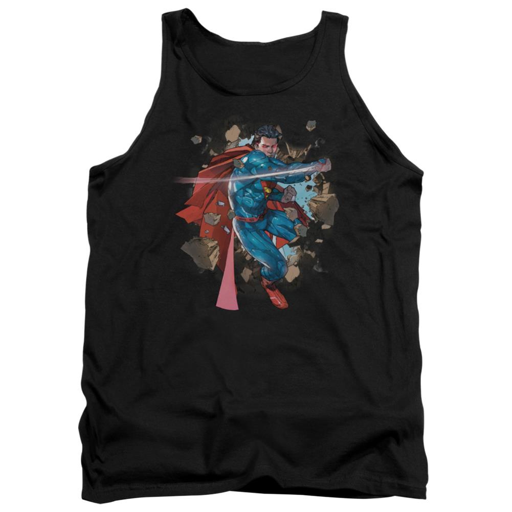 Superman Rock Breaker Men's 18/1 Cotton Tank Top