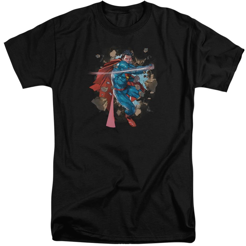 Superman Rock Breaker Men's 18/1 Tall Cotton SS T
