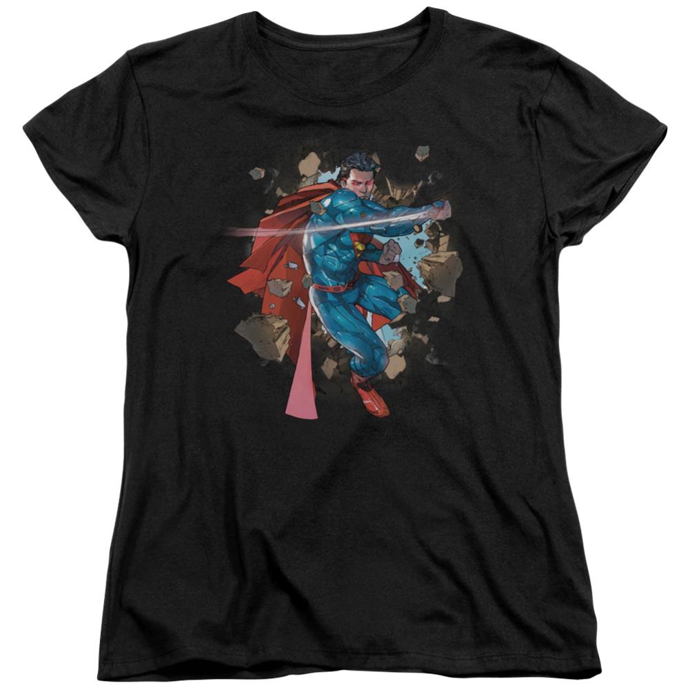 Superman Rock Breaker Women's 18/1 Cotton SS T