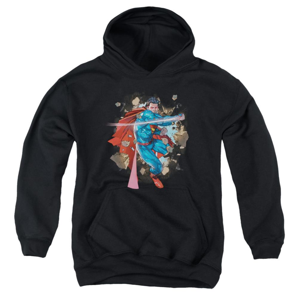 Superman Rock Breaker Youth Cotton Poly Pull-Over Hoodie