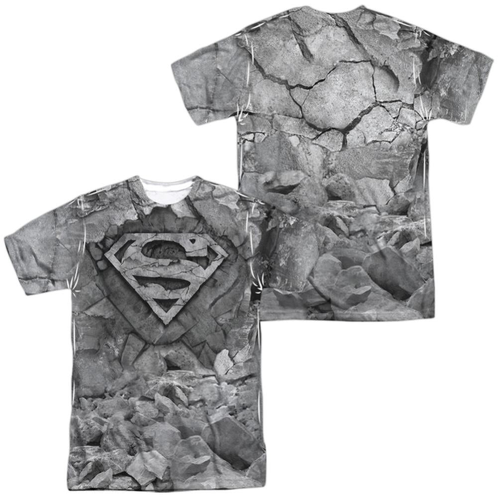 Superman Rock & Rumble (Front/Back Print) Men's Regular Fit Polyester SS T