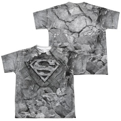 Superman Rock & Rumble (Front/Back Print) Youth Regular Fit Poly SS T