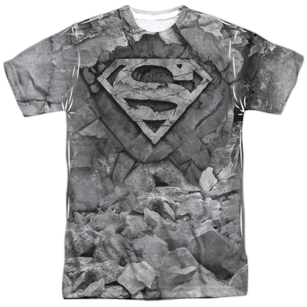 Superman Rock & Rumble Men's Regular Fit Polyester SS T