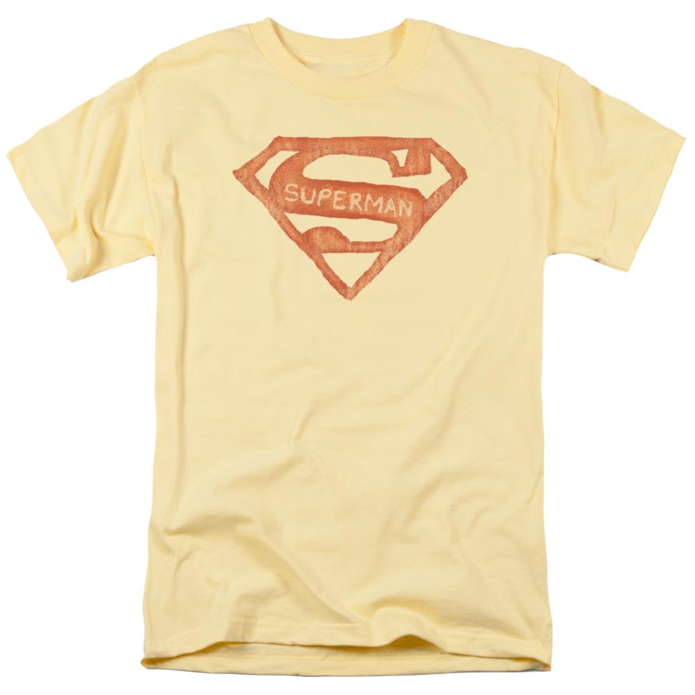 Superman Roughen Shield Men's 18/1 Cotton SS T