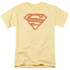 Superman Roughen Shield Men's 18/1 Cotton SS T