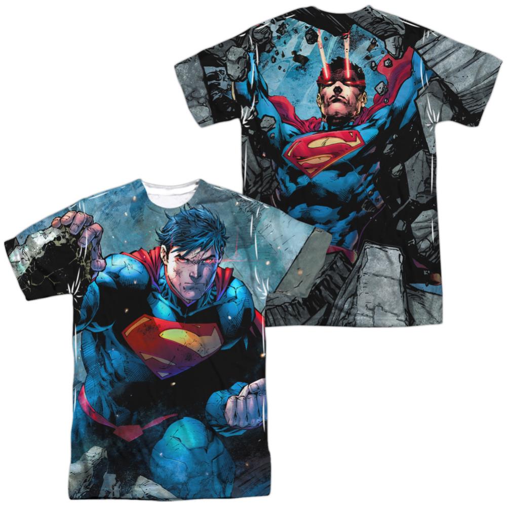 Superman Rumble (Front/Back Print) Men's Regular Fit Polyester SS T