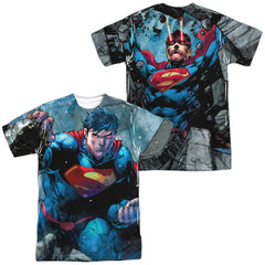Superman Rumble (Front/Back Print) Men's Regular Fit Polyester SS T