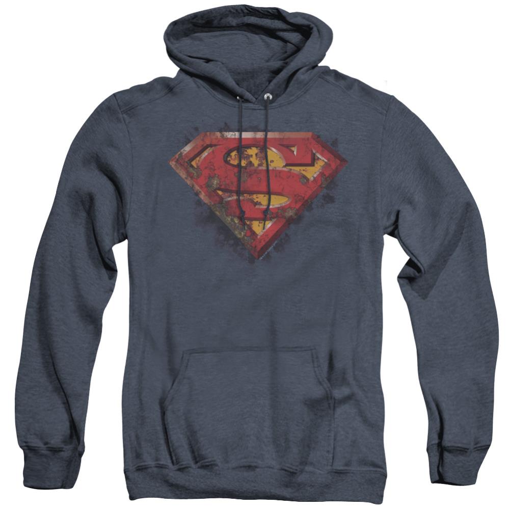 Superman Rusted Shield Men's Pull-Over Hoodie