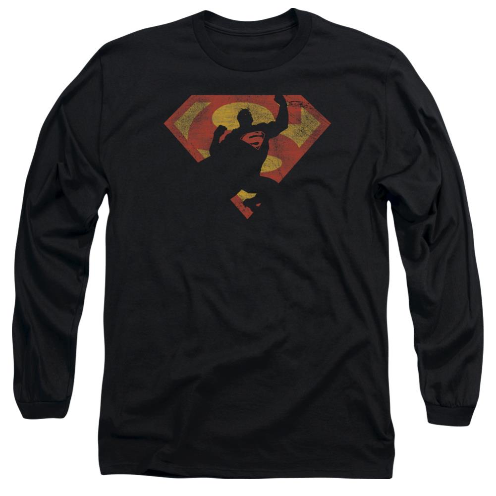 Superman S Shield Knockout Men's 18/1 Cotton LS T