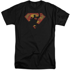 Superman S Shield Knockout Men's 18/1 Tall Cotton SS T