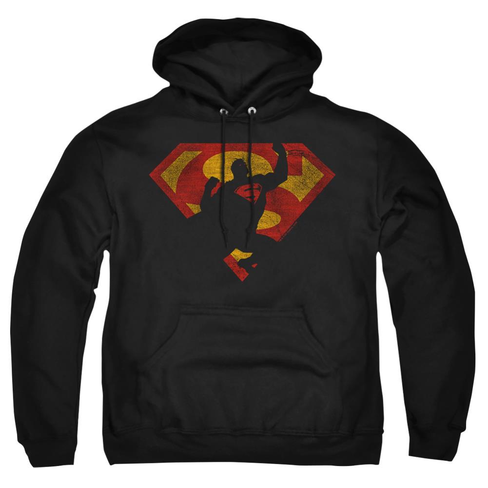 Superman S Shield Knockout Men's Pull-Over 75 25 Poly Hoodie