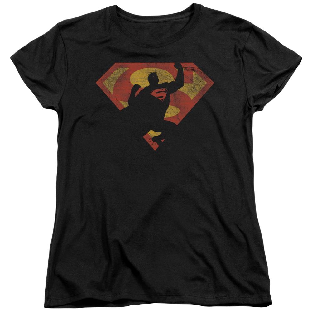 Superman S Shield Knockout Women's 18/1 Cotton SS T
