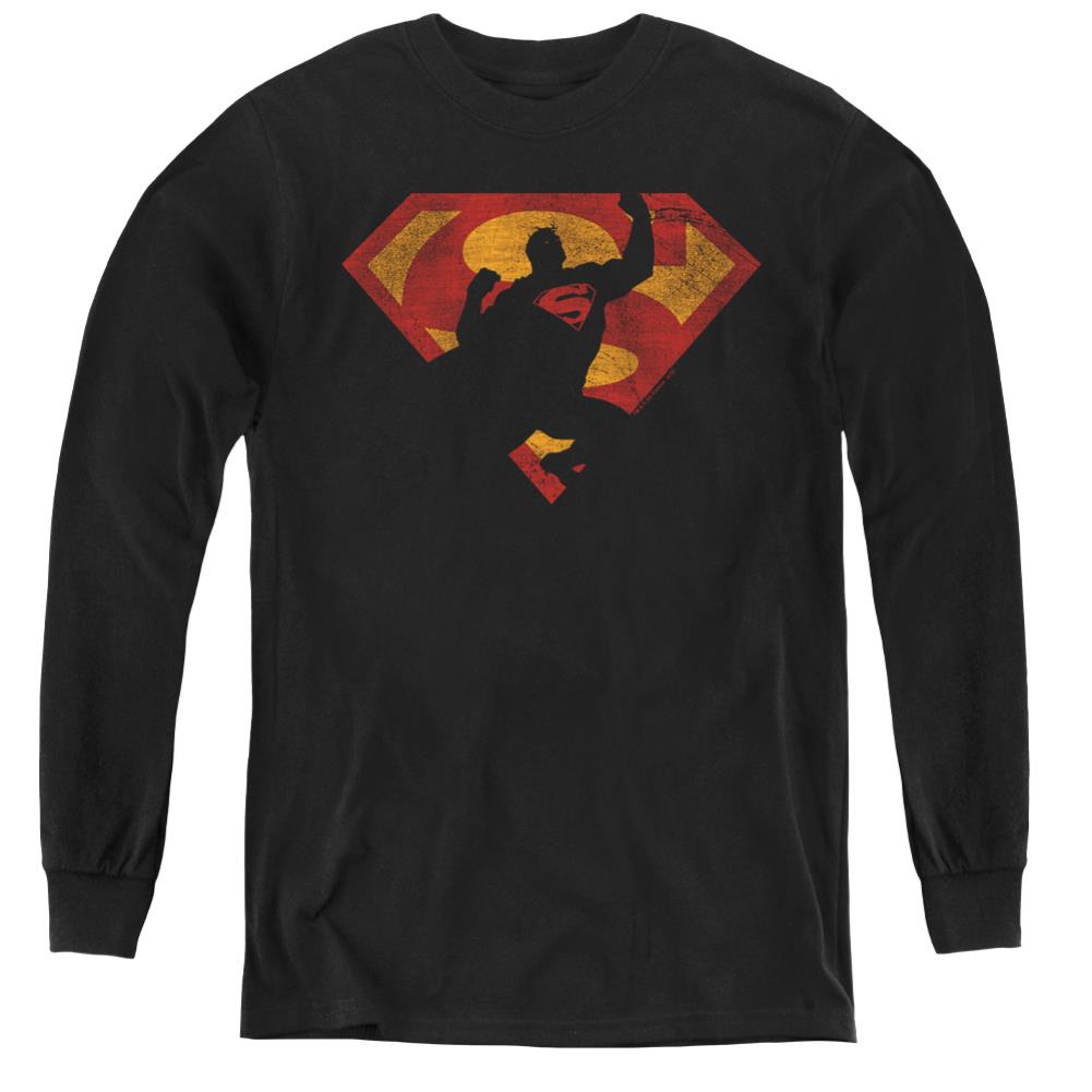 Superman S Shield Knockout Youth LS T