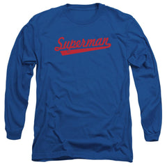Superman S Tail Men's 18/1 Cotton LS T