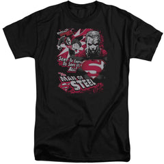 Superman Save Us All Men's 18/1 Tall Cotton SS T