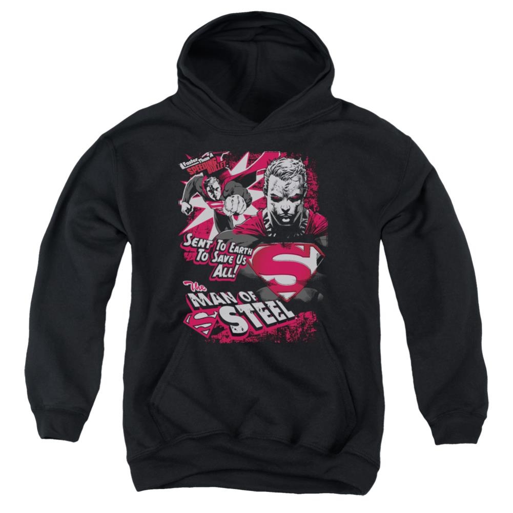 Superman Save Us All Youth Cotton Poly Pull-Over Hoodie
