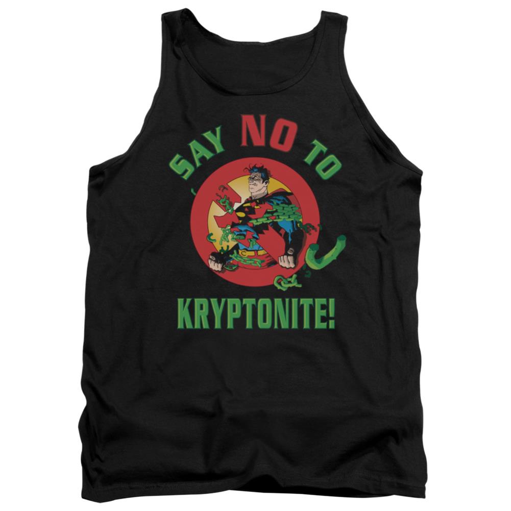 Superman Say No To Kryptonite Men's 18/1 Cotton Tank Top